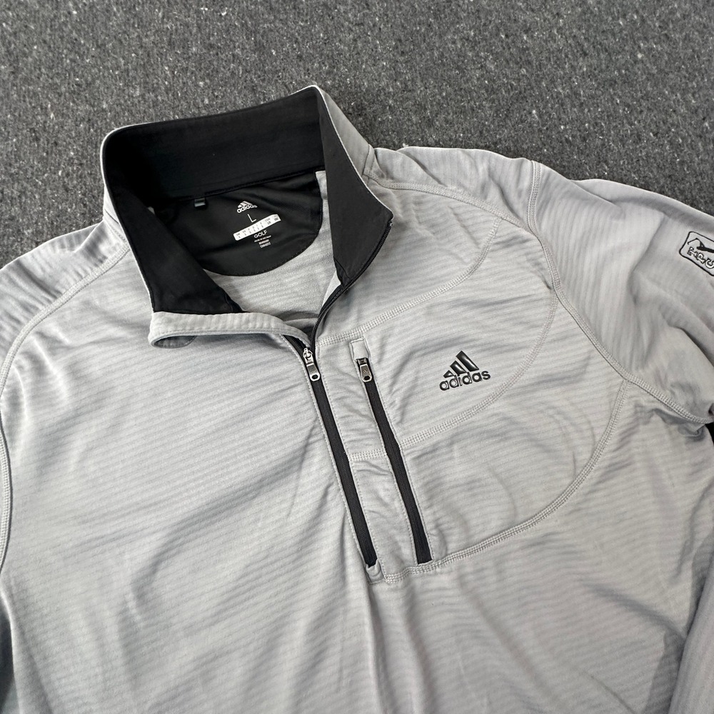 Adidas Golf Pullover Mens L Large Gray Climawarm 1/4 Zip TPC Las Vegas Vegas Cup